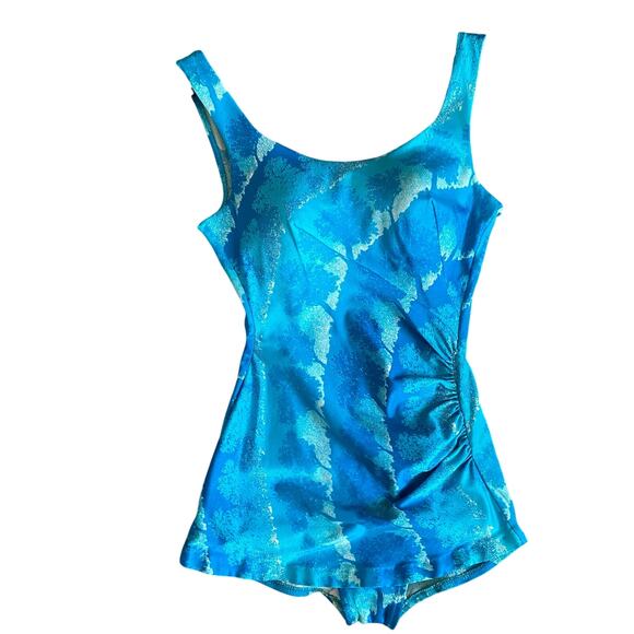 Sirena Other - Vintage Sirena 60s Blue Swimsuit Molded Cups Bombshell Pin Up XS-S